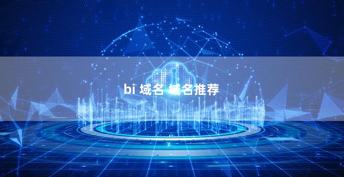 bi 域名 域名推荐